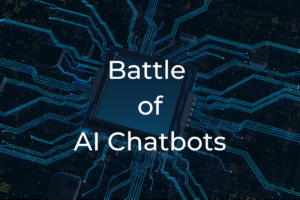 Infographic comparing features of 4 AI chatbots