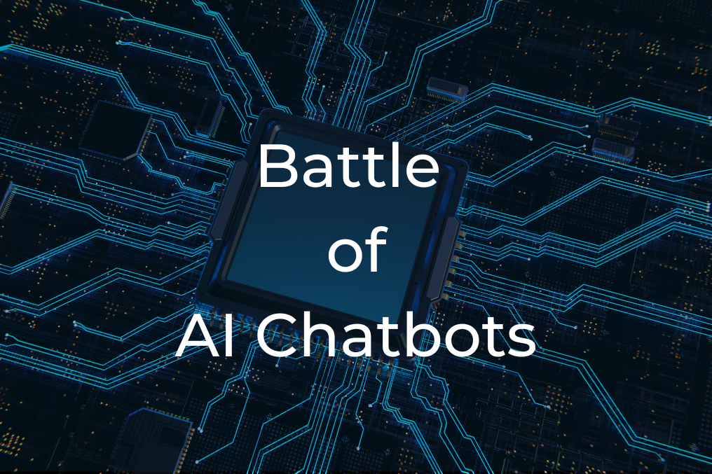 Infographic comparing features of 4 AI chatbots